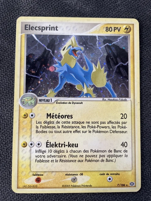 Elecsprint Holo - Pokemon 7/106 Ex Emeraude Fr