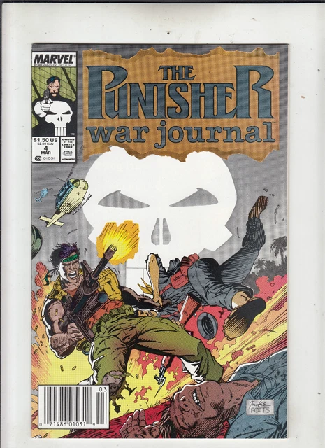 Punisher War Journal #4 (Marvel 1989) Jim Lee Newsstand NM-