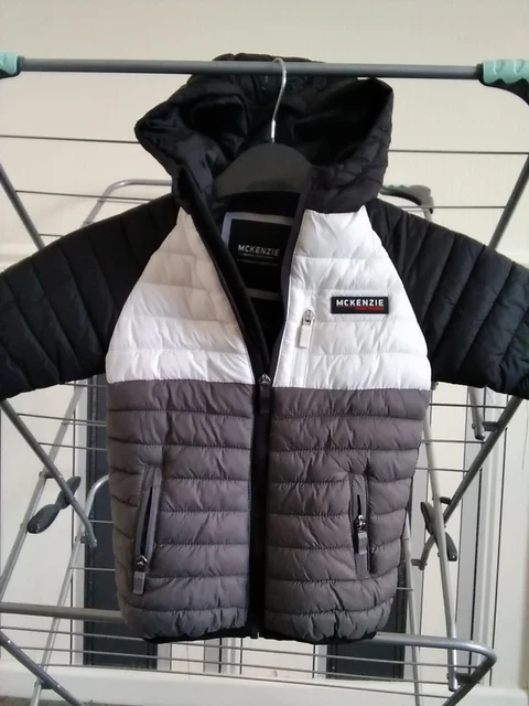 MCKENZIE BABY GREY Quilted Coat Size 3 6 Months 4.28 PicClick UK