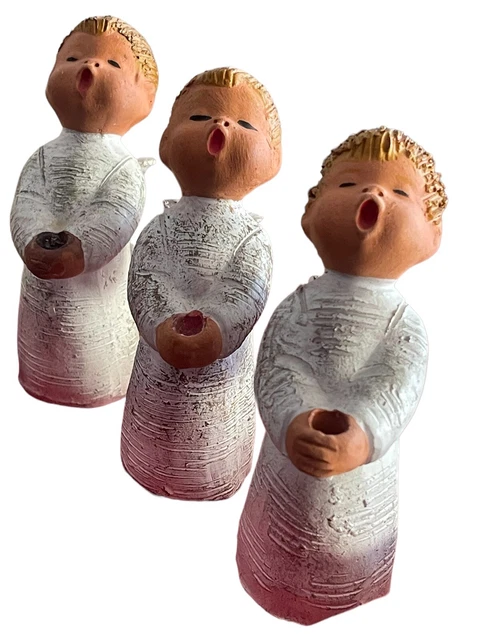 Vtg angel candle holders Jullar made in Spain 3 Christmas Angels