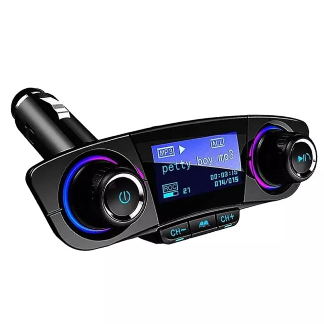 1Pcs Bluetooth Car FM Transmitter MP3 Player Hands free Adapter Kit USB Charger