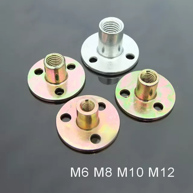 M6 M8 M10 M12 Round Base T Nuts Zi-Plated Flat Slab Screw Tee Flange Coupling