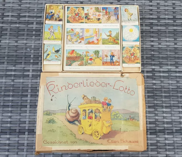 DDR Spiel " Kinderlieder Lotto " Ellen Schauss 1953