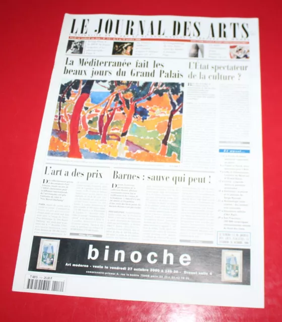 Le Journal des ARTS - N°112 (2000) - TBE