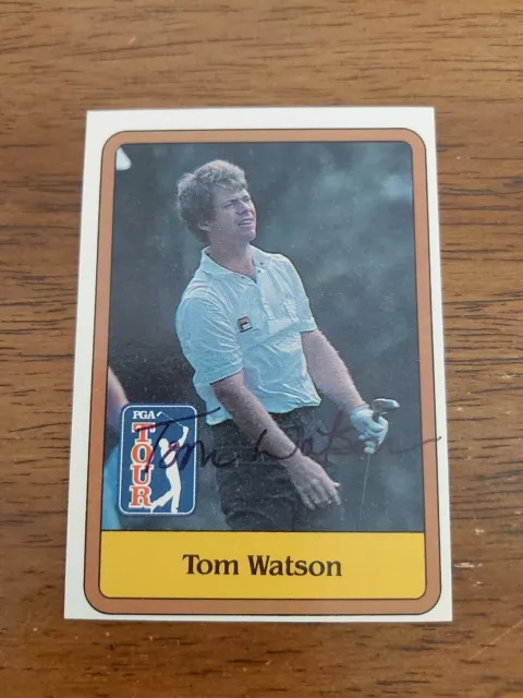 Tom Watson Hand Signed Autographed 1981 Donruss Rookie Card #1