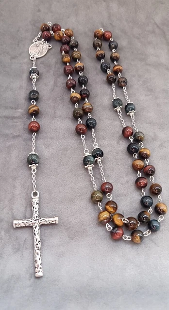 CHAPELET DE PRIÈRE en perles de pierre naturelle EUR 29,00 - PicClick FR
