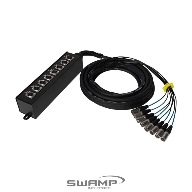 8 Channel Multicore Cable w/ SLIM STYLE Stage Box - 5m