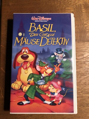 BASIL, DER GROSSE Mäusedetektiv Walt Disney VHS-Kassette EUR 19,99 ...