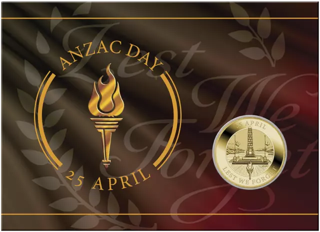 2024 ANZAC Day $1 Perth Mint Coin in Card