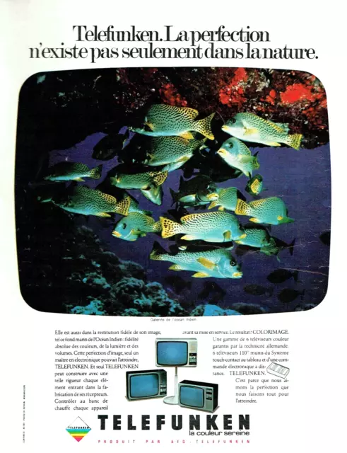 publicité Advertising 0223 1976   téléviseur Telefunken  colorimage