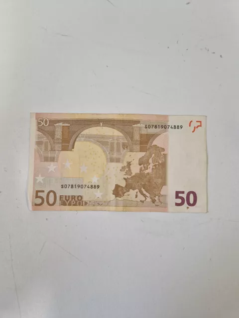 billets 50 euros 2002 Wim Duisemberg série S 2