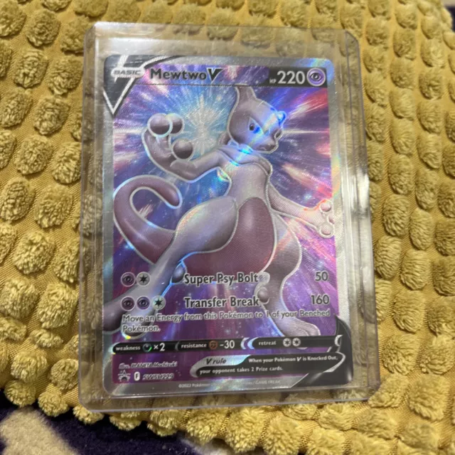 POKEMON GO - MEWTWO V - SWSH229 - FULL ART-Black Star Promo - NM/M - NEW  bin=1