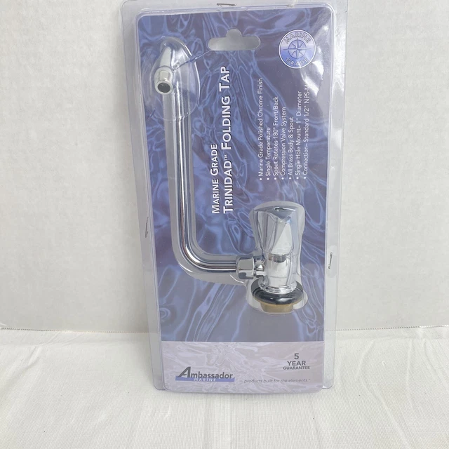 Ambassador Marine 133-0208-CP Trinidad Folding Tap Chrome Finish
