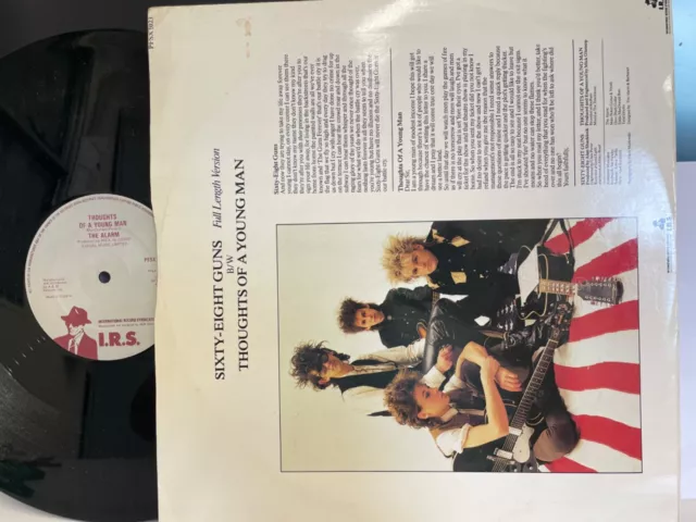 The Alarm . Sixty Eight Guns . I.R.S Records . 12” Vinyl Single. PFSX 1023 3