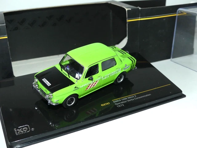 Simca 1000 Rally 2 1970 Lumière Vert 1:24 Model WB124246 Whitebox