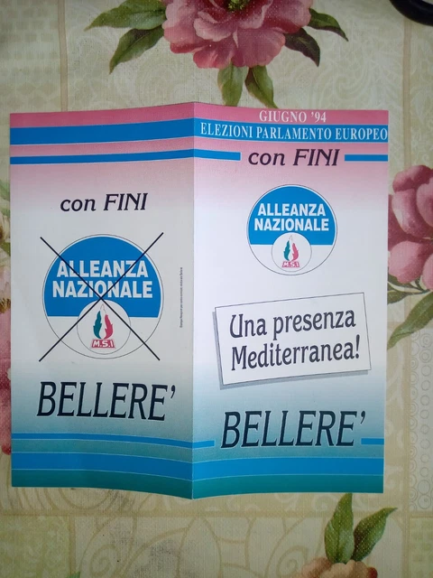Cod. 2Nu  Alleanza Nazionale M.s.i. Elezioni Europee 1994