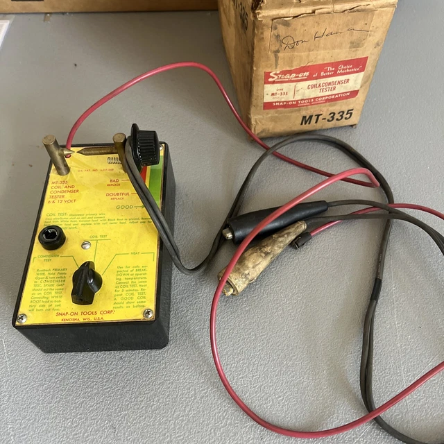 VINTAGE SNAPON MT335 (MT335) Coil and Condenser Tester Untested 105.