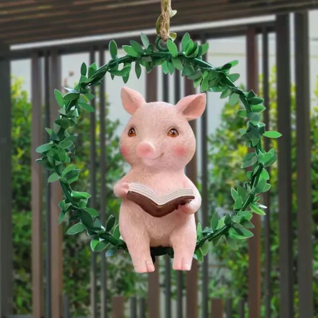 Statue De Cochon En Couronne Artificielle, Pendentif, Décoration Pour