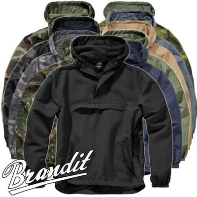 scelta Brandit Windbreaker Foderato Pioggia Giacca Giacca Vento Cappuccio Sci Inverno Giacca 2 