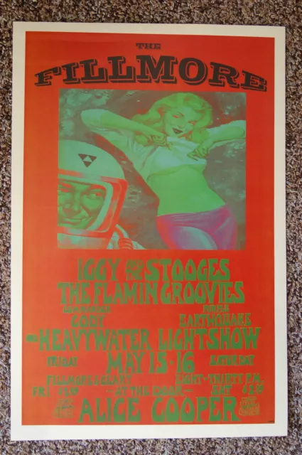 93310 Iggy and The Stooges Concert Tour 1970 San Fran Wall Print Poster UK