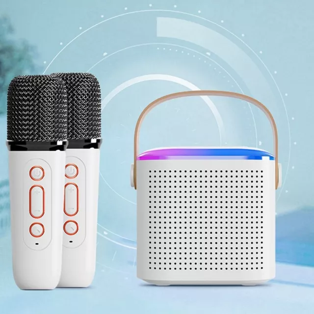 SystèMe de Haut-Parleurs Bluetooth 5.3 Portable avec 2 Microphones Sans Fil3695