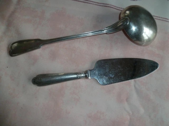 Louche à punch ou cocktail en métal argenté Boulenger