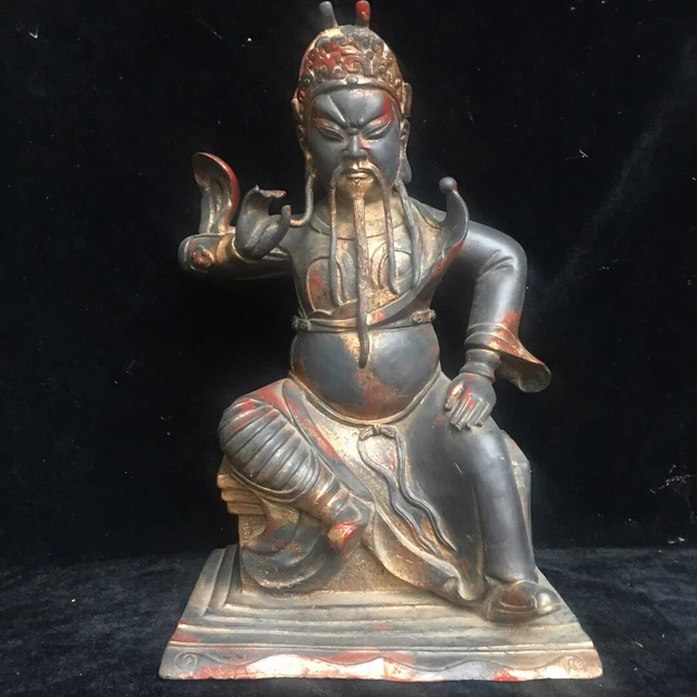 Chinese Exquisite Handmade guanyu Bronze Statue