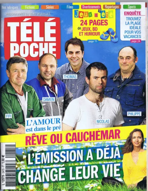 Télé Poche n°2475 du 20/07/2013 L'amour est dans le pré