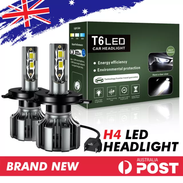 H4 9003 1280W 160000LM LED Headlight kit Lamp Bulbs Globes High Low Beam Upgrade