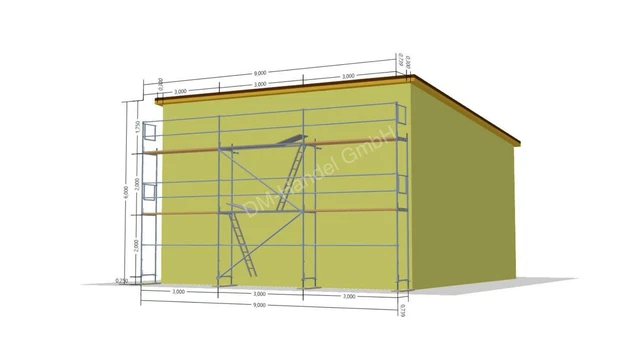 Shotscaff Giebelgerüst 10x15 M – 0,74 M Breit, Stahl, 200 Kg/m², Inkl. Versand, NEU