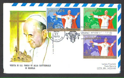 1970 - Lotto/9943 - Filippine  Visita Di Papa Paolo Vi° A Manila - 6 Buste