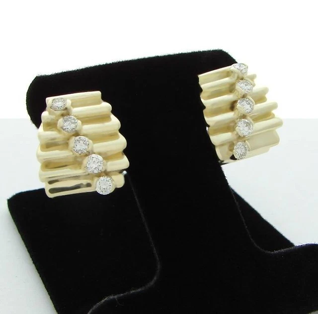 Jose Hess Diamond Earrings 2.36 Ct