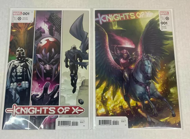 KNIGHTS OF X #1 | 4 Cover Variant Set | A, Skottie Young, Segovia, Hetrick X-Men 3