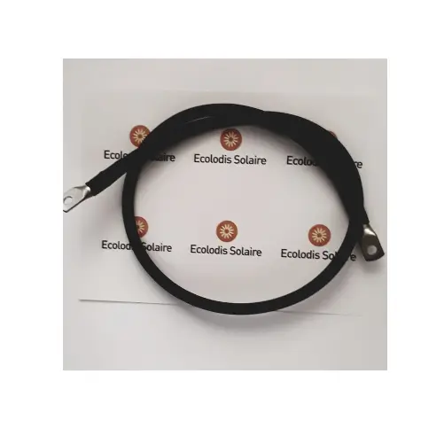 Câble 1M connexion batterie - convertisseur 50mm² 2 cosses M8 noir