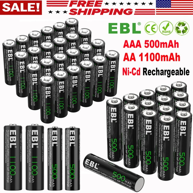 LOT 1.2V AA AAA Rechargeable Batteries NiCd Battery for Garden Solar Ni