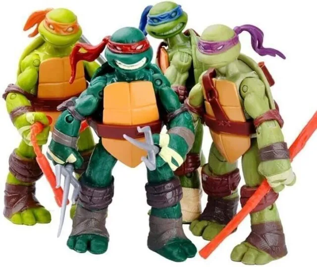 4 PCs Teenage J&G Mutant Ninja Turtles Classic Collection TMNT Action Figures