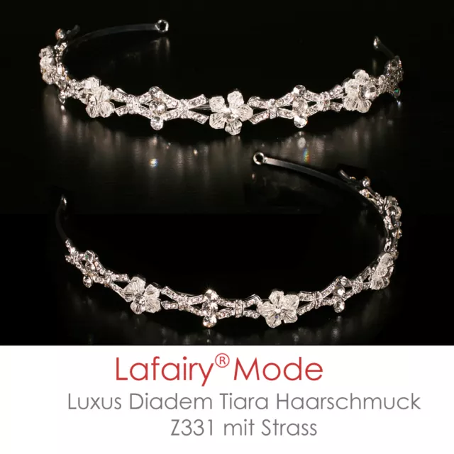 Luxus Haarschmuck Diadem Tiara Brautschmuck mit Strass für Hochzeit Party