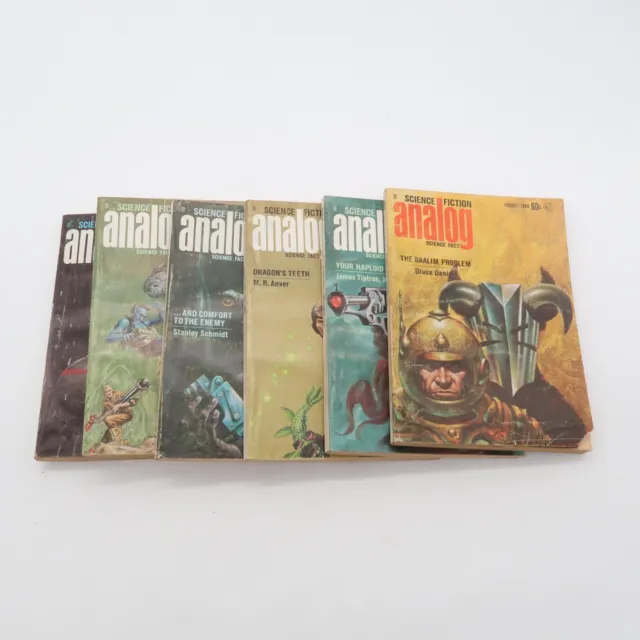Vintage Analog Science Fiction Magazine Lot of 6 1969 Harry Harrison -  Lot #5
