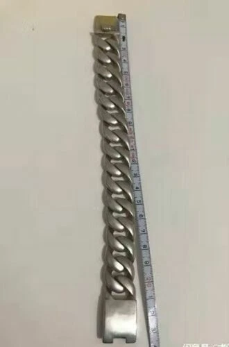 Oriental collect old miao silver hand cast cool statue bracelet jewel gift