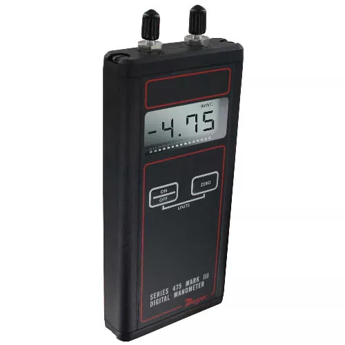 Dwyer 475-00-FM Mark III Handheld Digital Manometer, FM, 0-4.0" w.c.