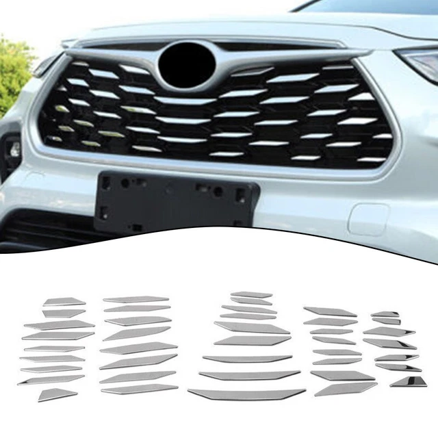 Chrome Steel Front Upper Bumper Mesh High Quality Grille Trim For Highlander
