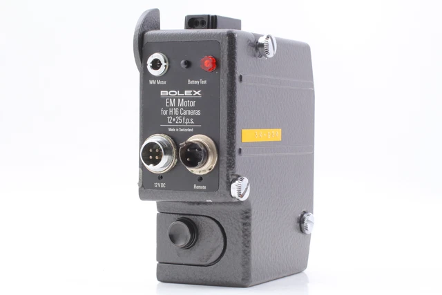 CLA`d[Exc+5] Bolex EM Motor 12 25 FPS Electric Drive Motor H16 Camera from JAPAN