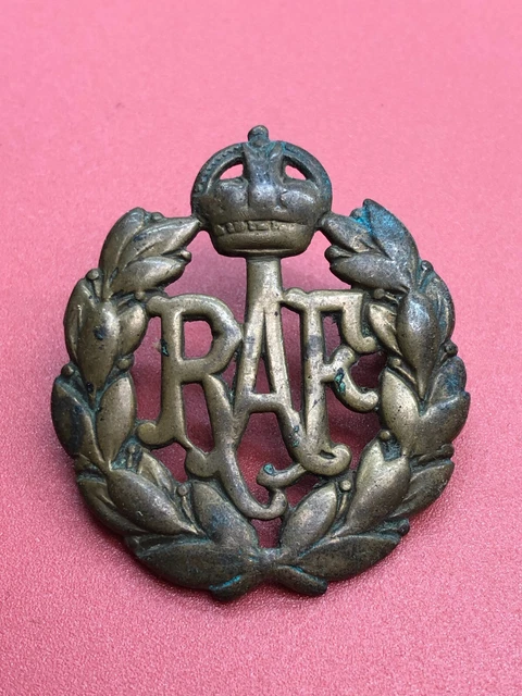 ORIGINAL WW2 BRITISH RAF Royal Air Force Cap Badge £9.99 - PicClick UK