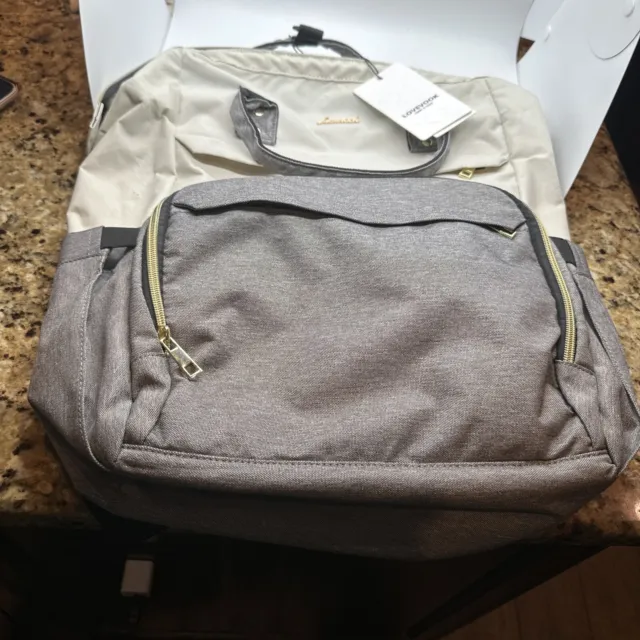 LOVEVOOK Laptop Backpack Purse for Women, Wide Top Open Teacher Nurse Tote Bag,