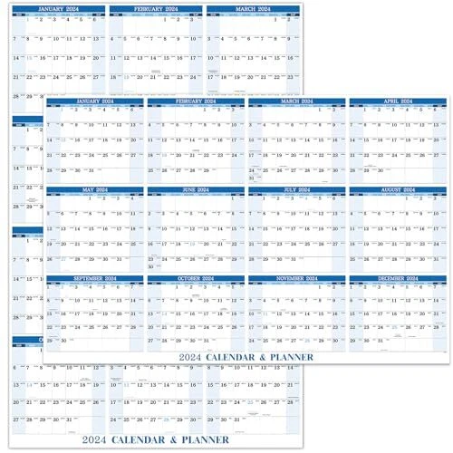 2024 DRY ERASE Calendar 2024 Yearly Wall Calendar JAN 2024 DEC 2024