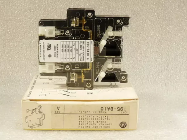 Allen Bradley CAT 195-BA10 Hilfsschalter Serie A - ungebraucht - in OVP