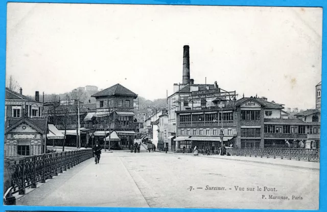 Cpa 92 Suresnes - Vue Sur Le Pont
