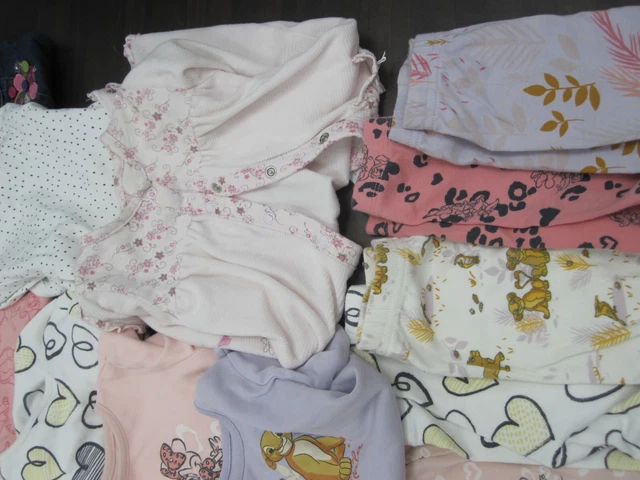 Baby Girl Clothing Bundle Size 3-6 Months Job Lot Pink White Disney 5