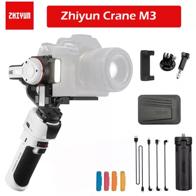 Zhiyun Crane M3 3-Axis Gimbal Stabilizer for Mirrorless Action Camera Phone US