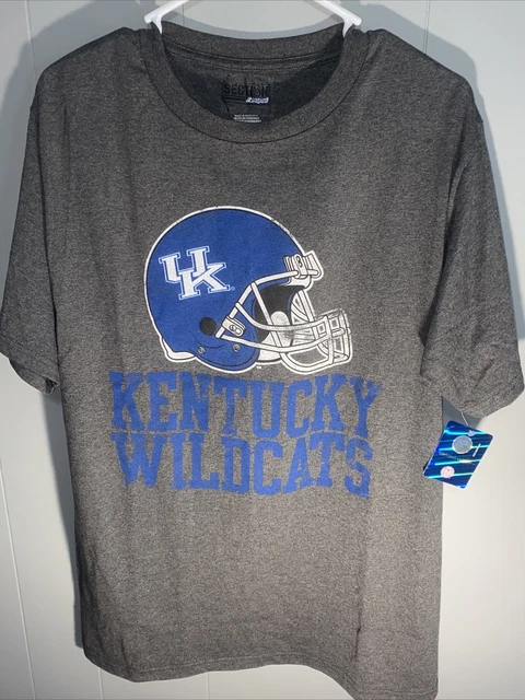Kentucky Wildcats Football T-Shirt Adult Size Men’s Medium Unisex Blue Gray